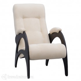 Кресло для отдыха Неаполь Модель 9 без лозы (Венге-эмаль/Ткань Ваниль Verona Vanilla) в Тамбове - tambov.katalogmebeli.com | фото