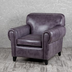 Кресло кожаное Элегант (Фиолетовый) в Тамбове - tambov.katalogmebeli.com | фото