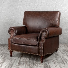 Кресло кожаное Лофт Аристократ (ширина 1100 мм) в Тамбове - tambov.katalogmebeli.com | фото