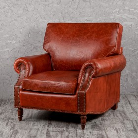 Кресло кожаное Лофт Аристократ (кожа буйвола) в Тамбове - tambov.katalogmebeli.com | фото