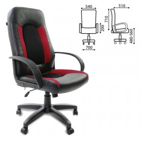 Кресло офисное BRABIX Strike EX-525 (черно-красный) в Тамбове - tambov.katalogmebeli.com | фото
