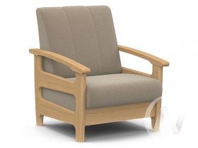 Кресло для отдыха Омега (бук лак/CATANIA LATTE) в Тамбове - tambov.katalogmebeli.com | фото