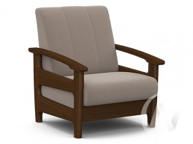 Кресло для отдыха Омега (орех лак/CATANIA COCOA) в Тамбове - tambov.katalogmebeli.com | фото 1