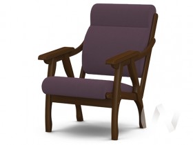 Кресло Вега-10 (орех лак/ULTRA PLUM) в Тамбове - tambov.katalogmebeli.com | фото 1