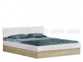 Кровать с подъемным механизмом 1,4 спальня Фортуна (Дуб сонома/белый глянец) в Тамбове - tambov.katalogmebeli.com | фото