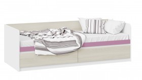 Кровать «Сканди» с 2 ящиками Дуб Гарден/Белый/Лиловый в Тамбове - tambov.katalogmebeli.com | фото