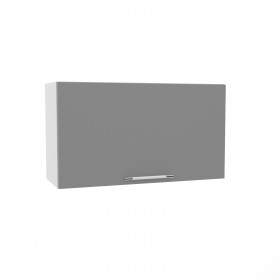 Квадро ВПГ 800 шкаф верхний горизонтальный высокий (Ваниль кожа/корпус Серый) в Тамбове - tambov.katalogmebeli.com | фото
