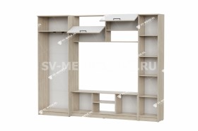 Мебель для гостиной МГС 3 Исполнение 1 Дуб Сонома / Белый в Тамбове - tambov.katalogmebeli.com | фото 3