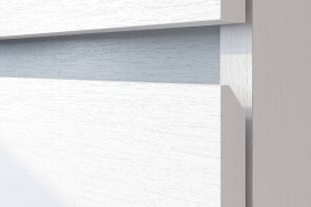 Модульная система "Токио" Тумба прикроватная Белый текстурный / Белый текстурный в Тамбове - tambov.katalogmebeli.com | фото 4