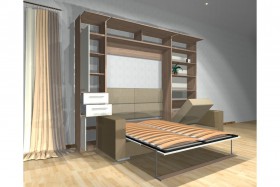 Шкаф-кровать с диваном Каролина в Тамбове - tambov.katalogmebeli.com | фото 3