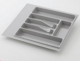 Вкладыш для кухонных принадлежностей, серый, Volpato 400 мм в Тамбове - tambov.katalogmebeli.com | фото